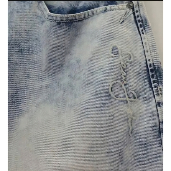 Sean John Men's Mercer Slim Straight Acid Wash Distressed Jeans Size 38x34 - Picture 5 of 6